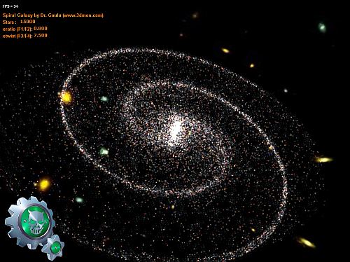 Demoniak3D DemoSystem Spiral Galaxy