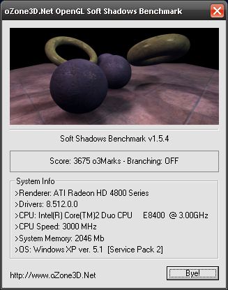 HIS Radeon HD 4850 - Soft Shadows Benchmark