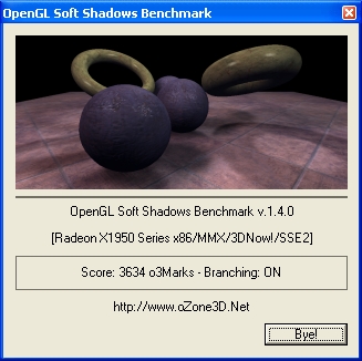 ATI Radeon X1950XTX - Soft Shadows Benchmark - Branching