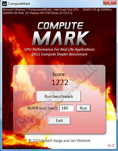 ComputeMark - DX11 DirectCompute benchmark - Radeon HD 5770
