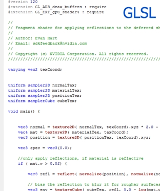 Visual Syntax Highlighter for GLSL, HLSL and Cg Geeks3D