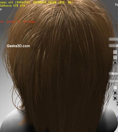 NVIDIA GeForce GTX 400 Hair rendering demo