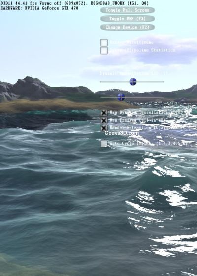 NVIDIA GeForce GTX 400 Island demo