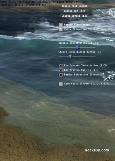 NVIDIA GeForce GTX 400 Island demo