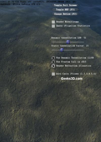 NVIDIA GeForce GTX 400 Island demo