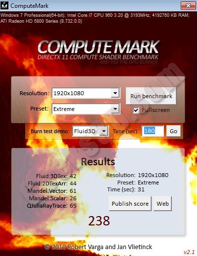 ComputeMark 2.1 - HD 5870