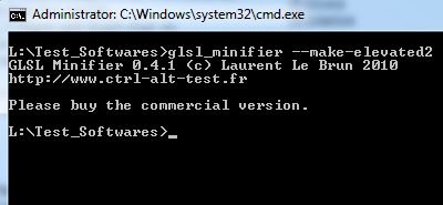 GLSL Minifier