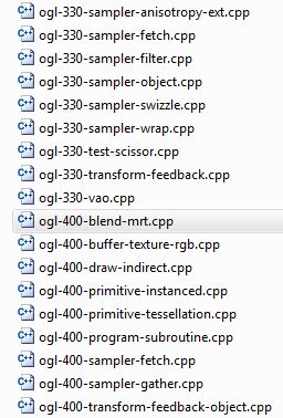 openGL 4.0 code samples pack