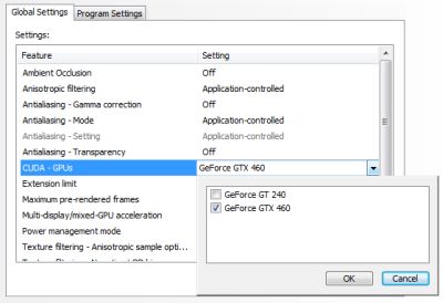 CUDA device selection in NVCPL