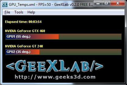 GPU-M: A Simple GPU Temperature Monitor coded with GeeXLab