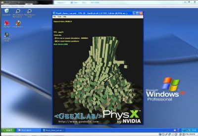 GeeXLab, PhysX and VirtualBox