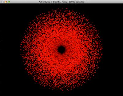 OpenCL / OpenGL particle system