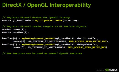 Direct3D / OpenGL interoperability