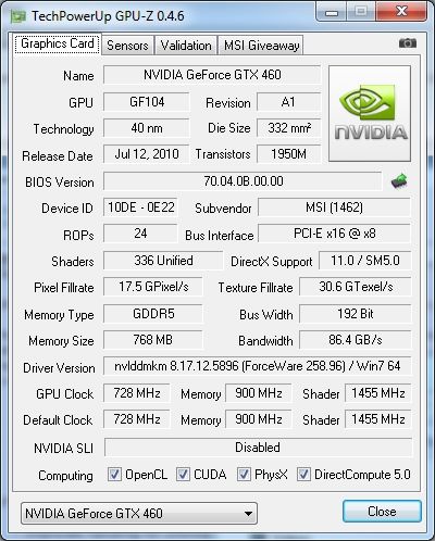 GPU-Z 0.4.6