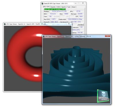GPU Caps Viewer, OpenCL tests