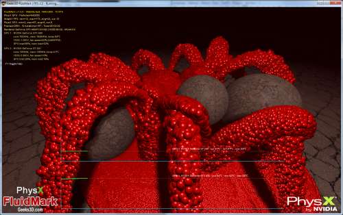 PhysX FluidMark - 600K particles on a GTX 480