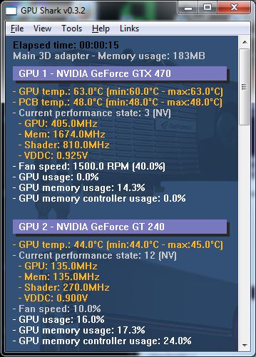 GPU Shark - GPU monitoring utility