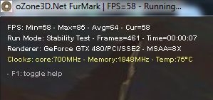 GTX 480 + FurMark