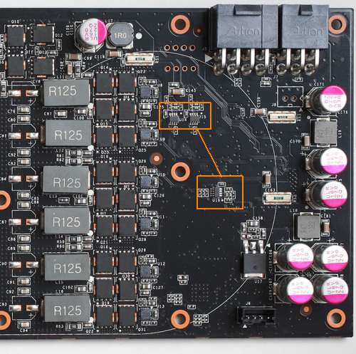 GTX 580 - Voltage and current monitoring chips