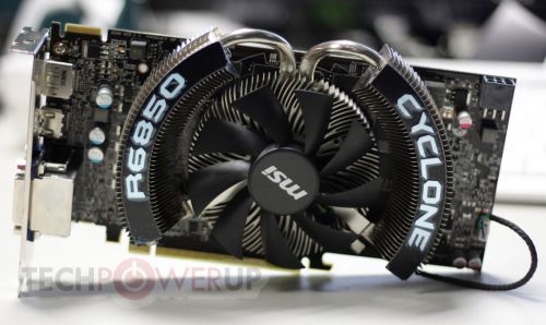 MSI R6850 Cyclone OC Power Edition 65 C Under FurMark Geeks3D