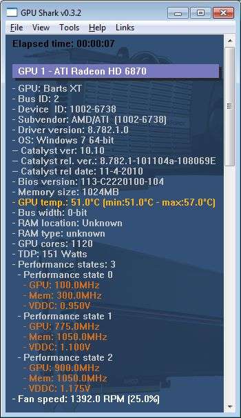SAPPHIRE Radeon HD 6870, GPU Shark