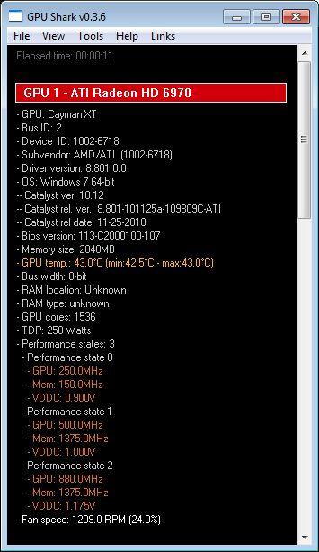 SAPPHIRE Radeon HD 6970, GPU Shark
