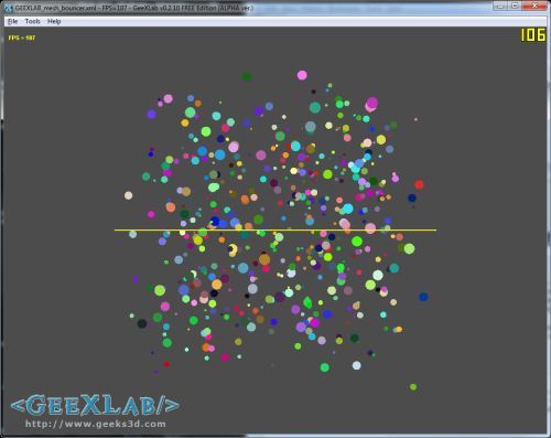 GeeXLab - mesh bouncer demo