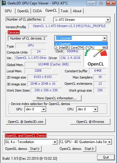 GPU Caps Viewer - two HD 6970, CF disabled