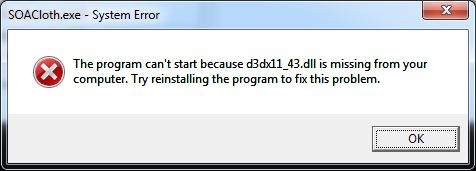 Intel AVX demo, DX11 error