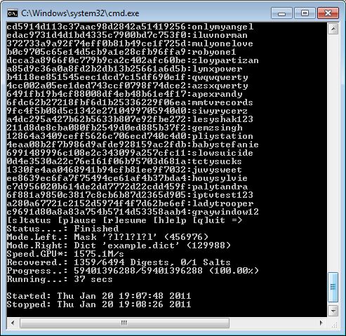 oclHashcat - Radeon HD 6970