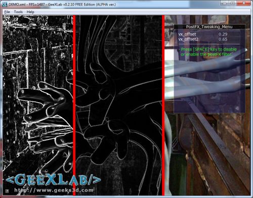 GeeXLab - edge detector demo