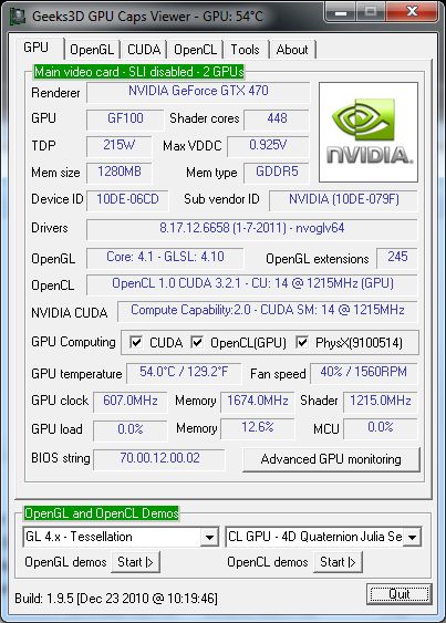 NVIDIA R266.58 + GPU Caps Viewer 1.9.5