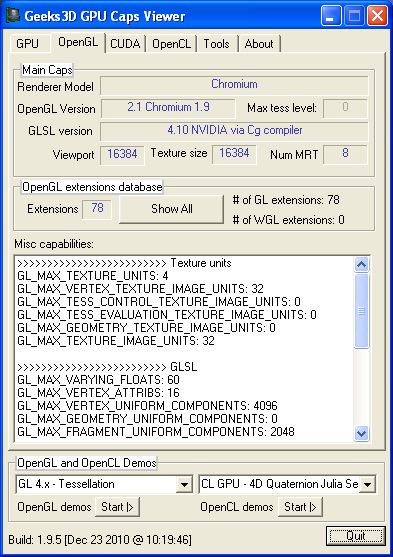 VirtualBox 4.0.2 + GPU Caps Viewer 1.9.5