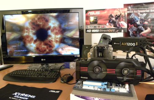 ASUS HD 6950 DirectCU II, FurMark 1.9.0
