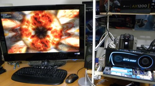 EVGA GTX 580 SC, stress-tested by FurMark 1.9.0