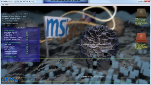 MSI Kombustor OpenGL 4 benchmark