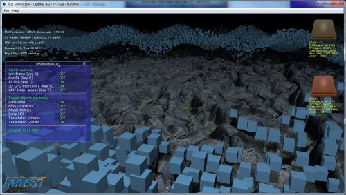 MSI Kombustor 2.0.0 Released With New OpenGL 4.0 Benchmark