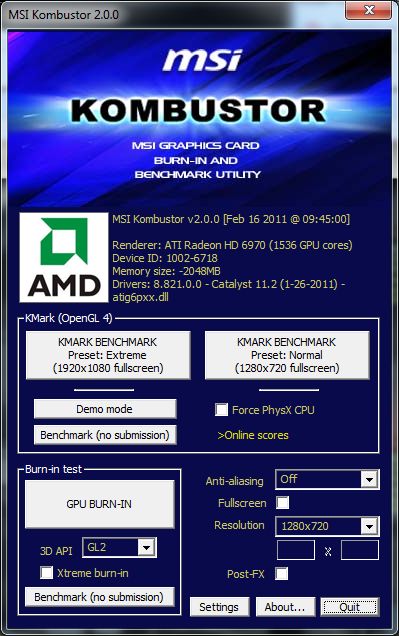 MSI Kombustor 2.0.0 Released With New OpenGL 4.0 Benchmark