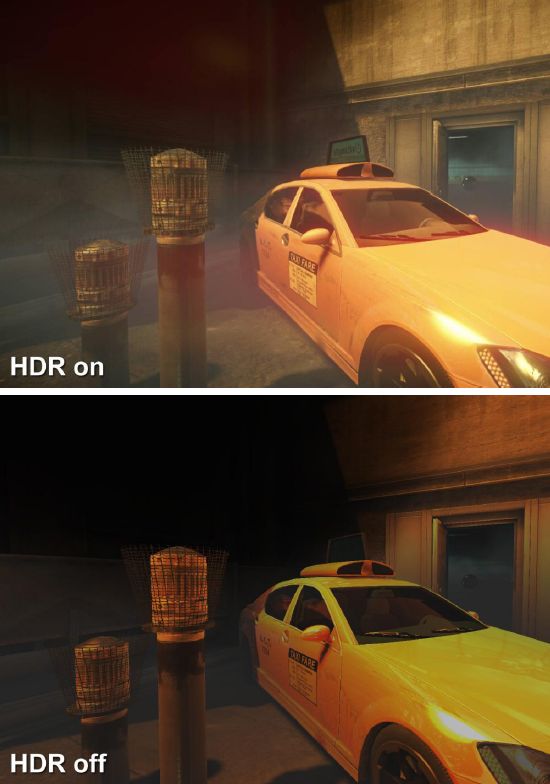 Difference between HD and LDR rendering