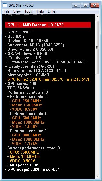 HD 6670 + GPU Shark