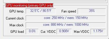 GPU Caps Viewer 1.12.0, Radeon GPU monitoring