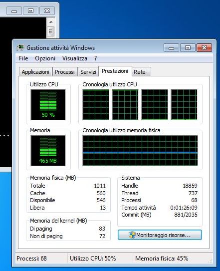 HP Mini 210-2100 Netbook, CPU test, AOGenMark, CPU usage