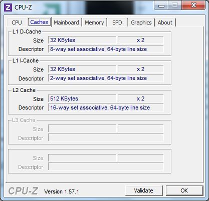 ASUS EeePC 1215B Netbook - CPU-Z