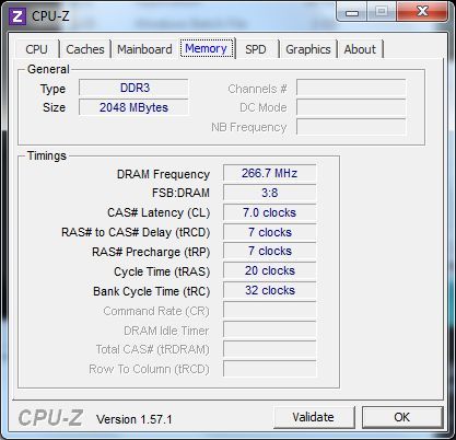 ASUS EeePC 1215B Netbook - CPU-Z