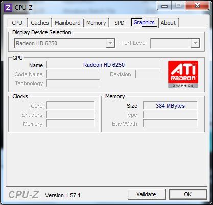ASUS EeePC 1215B Netbook - CPU-Z