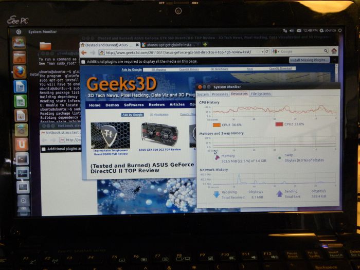 ASUS EeePC 1215B Netbook - Botting on Linux Ubuntu