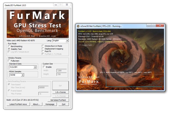 FurMark 1.9.2 Released (GPU Stress Test Utility, OpenGL Benchmark)