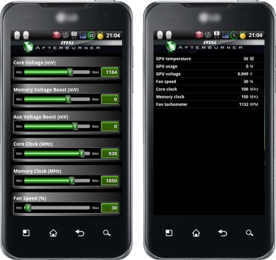 MSI Afterburner on Android phone