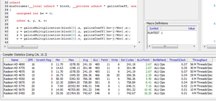 AMD APP KernelAnalyzer