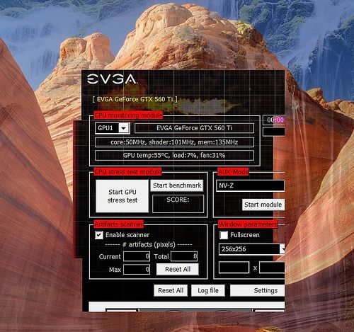 EVGA OC Scanner, bad scaling with high DPI settings